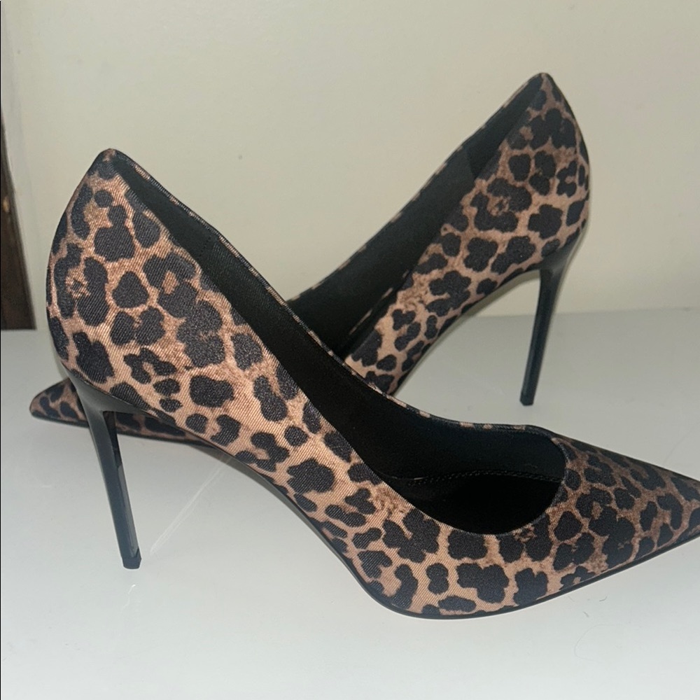 Leopard Print Stiletto Heels